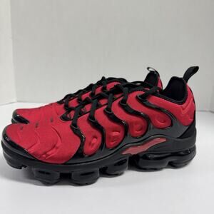 Nike Air VaporMax Plus University Red CU4863 600 Size 11.5 Black Running Chunky